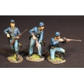USBS-363738D 3 Dismounted Troopers, Union Cavalry